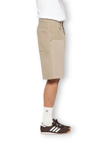 Edwin Double Knee Worker Short - Shorts Uomo - Fango