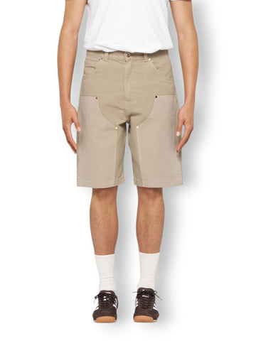 Edwin Double Knee Worker Short - Shorts Uomo - Fango
