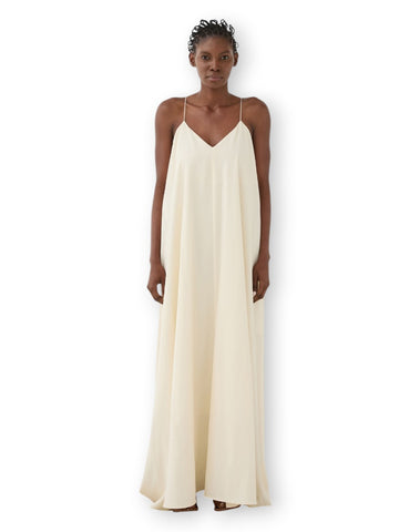 Eleh Abito Con Spalline Sottili E Scollo V - Abiti Donna - Panna