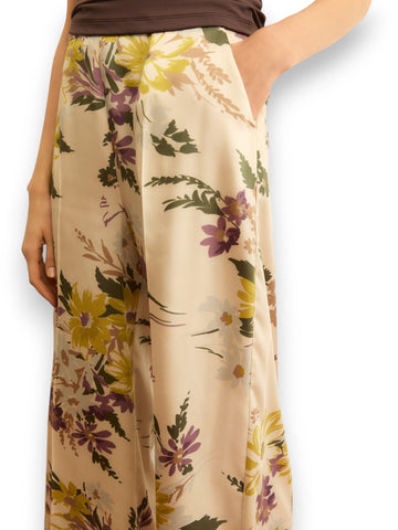 Emme Marella Albero - Pantaloni Donna - Bianco Lana