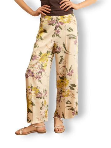 Emme Marella Albero - Pantaloni Donna - Bianco Lana