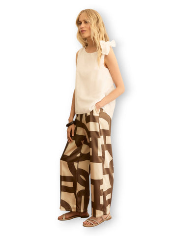 Emme Marella Albero - Pantaloni Donna - Tortora