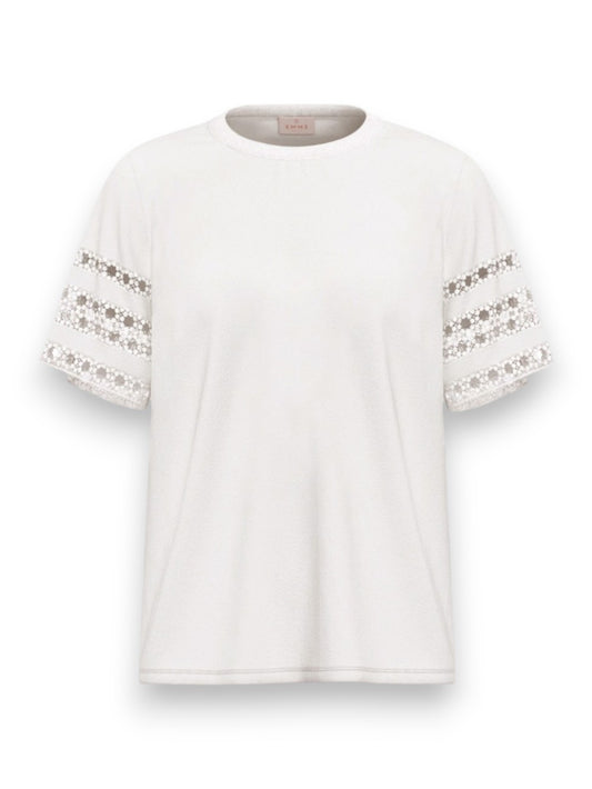 Emme Marella T-Shirt Ape - T-Shirt Donna - Bianco Ottico