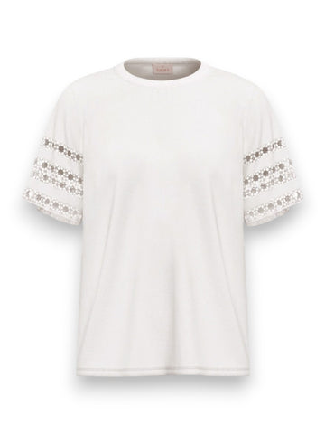 Emme Marella T-Shirt Ape - T-Shirt Donna - Bianco Ottico