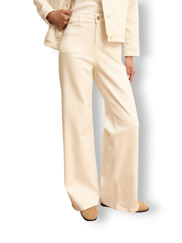 Emme Marella Pantalone - Pantaloni Donna - Bianco Lana