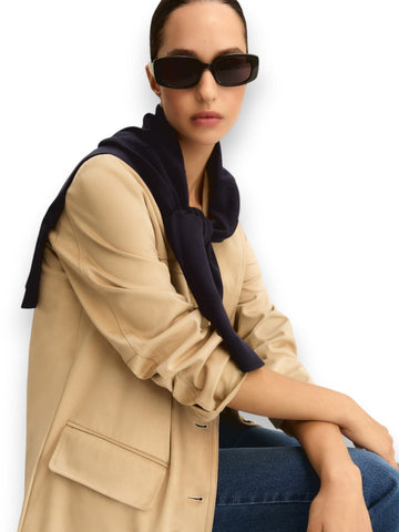 Emme Marella Giaccone In Jersey - Capospalla Donna - Beige
