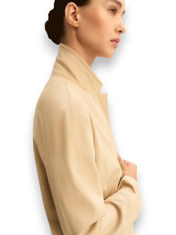 Emme Marella Giaccone In Jersey - Capospalla Donna - Beige