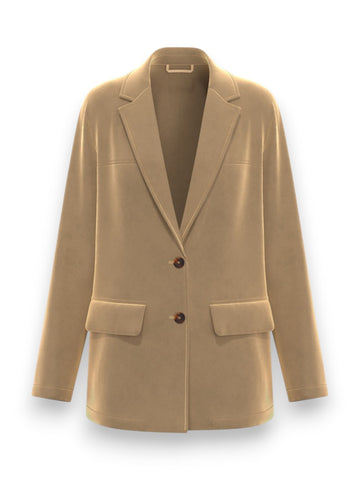 Emme Marella Giaccone In Jersey - Capospalla Donna - Beige