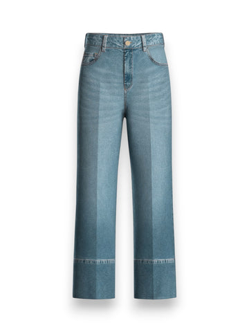 Emme Marella Cropped - Jeans Donna - Blue Jeans