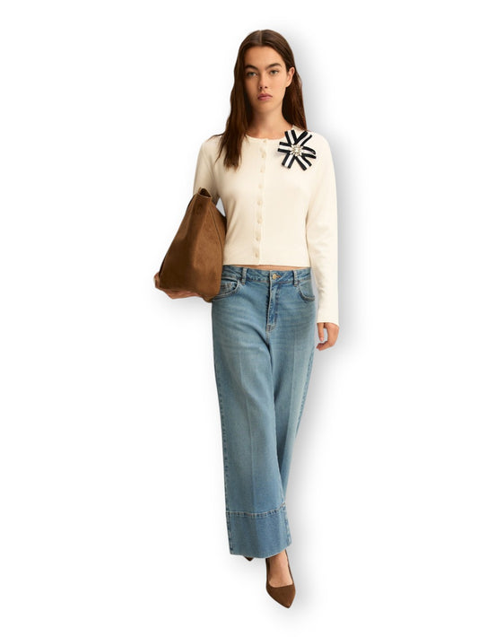 Emme Marella Cropped - Jeans Donna - Blue Jeans