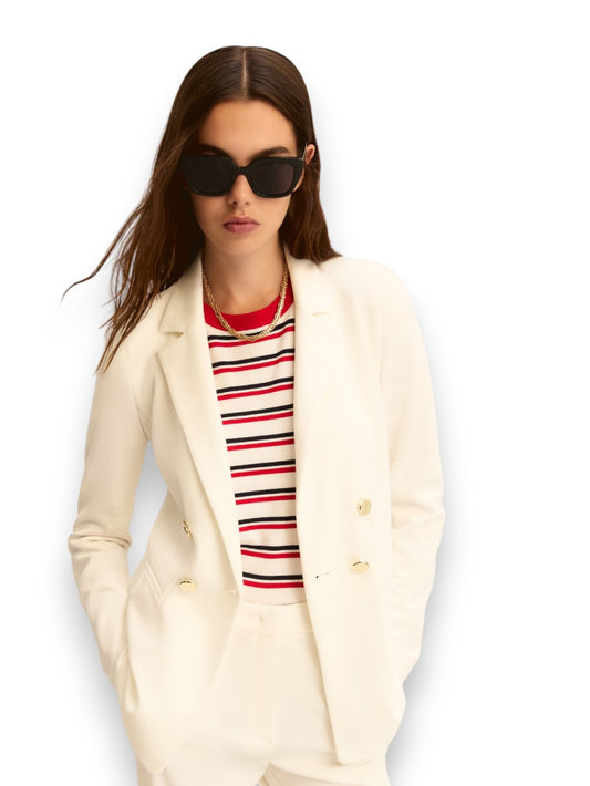 Emme Marella Giacca In Jersey - Capospalla Donna - Bianco