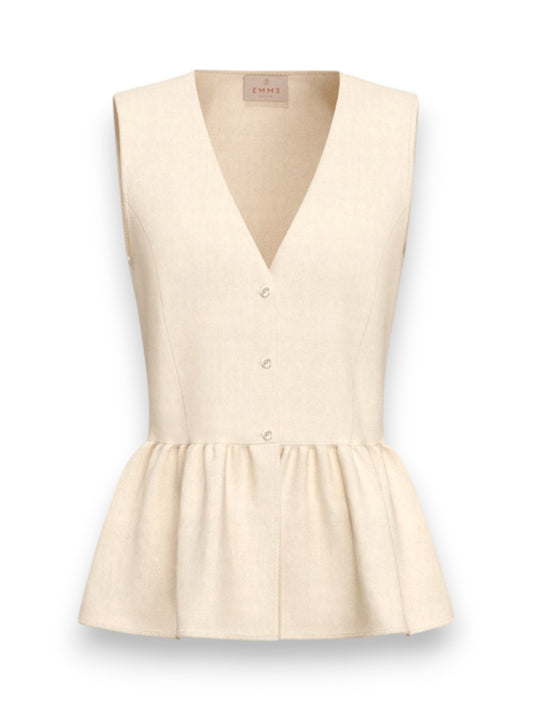 Emme Marella Top Elmo - T-Shirt Donna - Bianco
