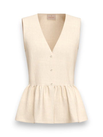 Emme Marella Top Elmo - T-Shirt Donna - Bianco