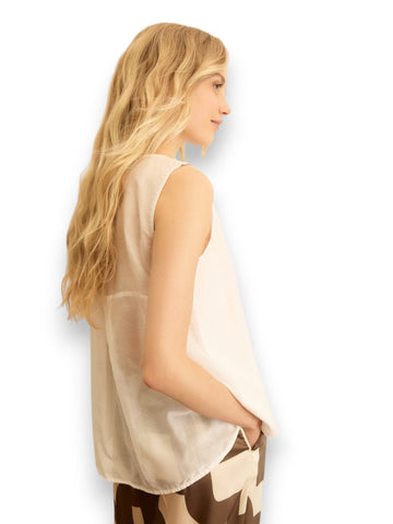 Emme Marella Top Galli - T-Shirt Donna - Bianco