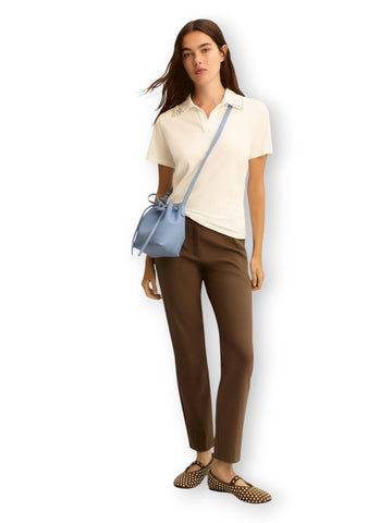 Emme Marella Polo In Jersey - T-Shirt Donna - Bianco