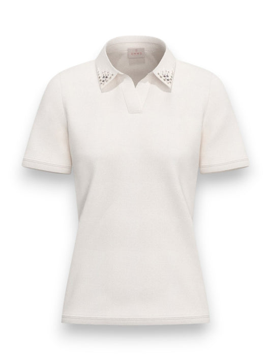 Emme Marella Polo In Jersey - T-Shirt Donna - Bianco