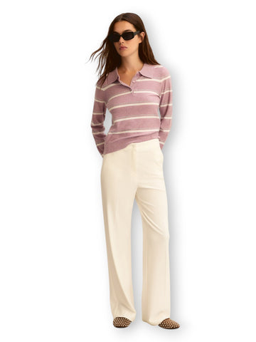 Emme Marella Pantalone In Jersey Palace - Pantaloni Donna - Bianco
