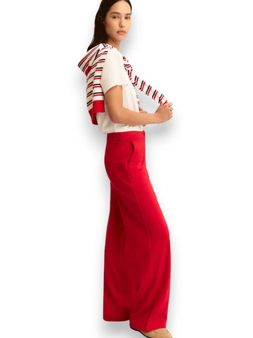 Emme Marella Pantalone In Jersey - Pantaloni Donna - Rosso