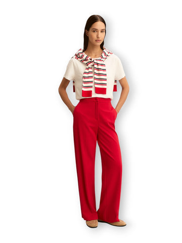 Emme Marella Pantalone In Jersey - Pantaloni Donna - Rosso