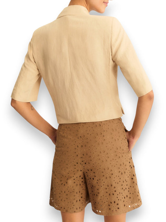 Emme Marella Pantalone Corto - Shorts Donna - Cammello