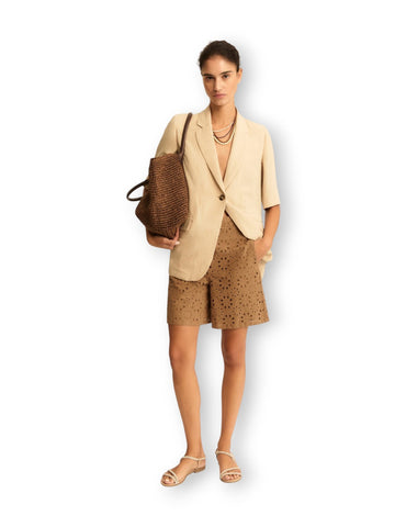 Emme Marella Pantalone Corto - Shorts Donna - Cammello