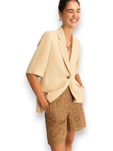 Emme Marella Pantalone Corto - Shorts Donna - Cammello