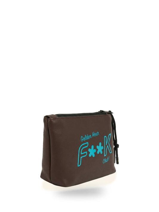 F**k Regular Pochette - Borse Unisex - Marrone