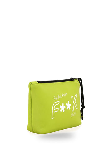 F**k Regular Pochette - Borse Unisex - Giallo Fluo