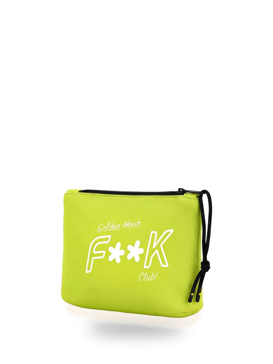 F**k Regular Pochette - Borse Unisex - Giallo Fluo