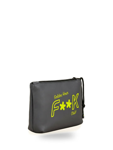 F**k Regular Pochette - Borse Unisex - Grigio