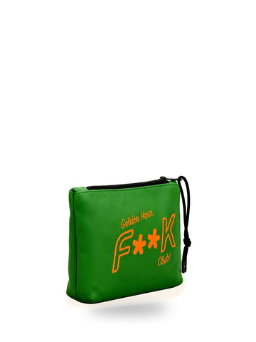 F**k Regular Pochette - Borse Unisex - Verde Scuro