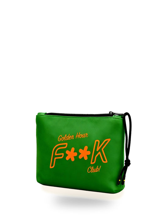 F**k Regular Pochette - Borse Unisex - Verde Scuro
