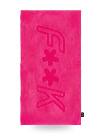 F**k Telo Mare - Spugna - Accessori Mare Unisex - Fuxia Fluo