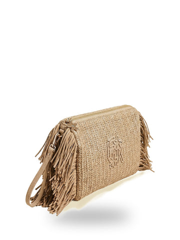 F**k Maxi Pochette - Borse Donna - Beige