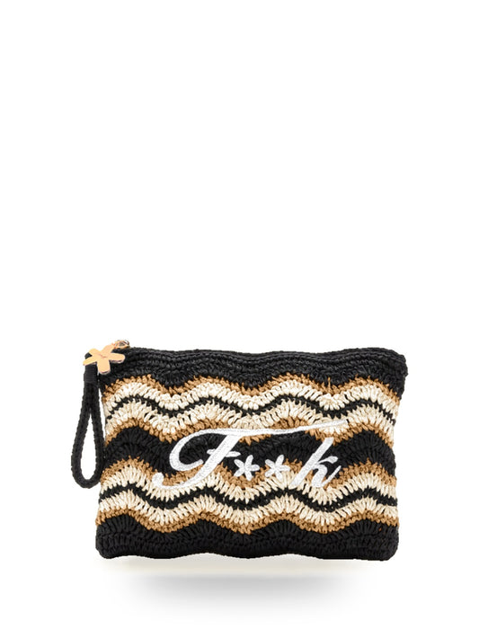 F**k Mini Pochette - Borse Donna - Nero