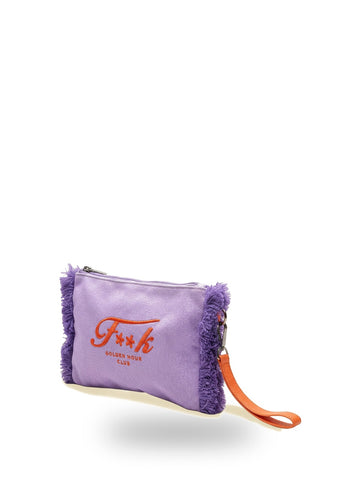 F**k Mini Pochette - Borse Donna - Viola
