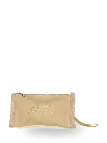 F**k Mini Pochette - Borse Donna - Beige