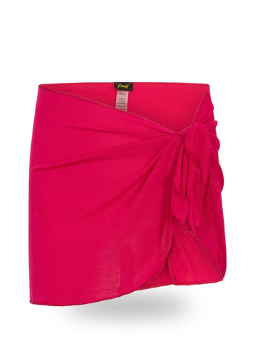 F**k Pareo Corto Fuxia - Gonne Bambina - Fucsia