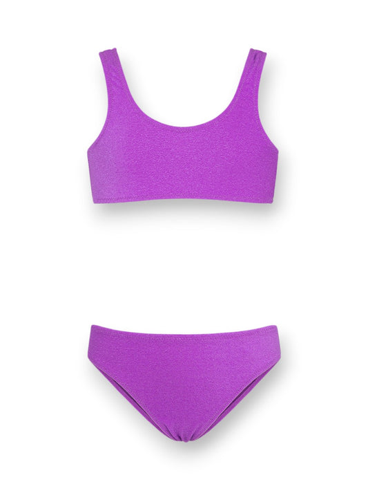 F**k Top Fisso Slip Fisso - Costumi Bambino - Viola
