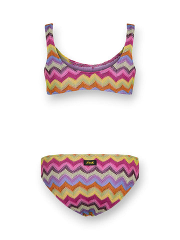 F**k Top Fisso - Slip Fisso - Costumi Bambino - Multicolore