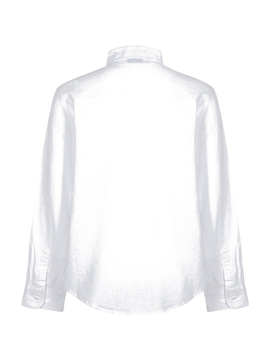F**k Camicia Collo Francese Regular - Camicie Bambino - Bianco