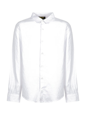 F**k Camicia Collo Francese Regular - Camicie Bambino - Bianco