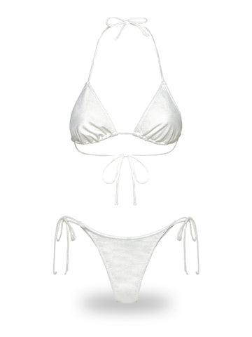 F**k Triangolo - Slip Regolabile White - Costumi Donna - Bianco