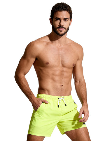 F**k Shorts Corto Cinto Regolabile - Costumi Uomo - Giallo Fluo
