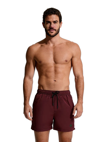 F**k Shorts Medio Cinto Regolabile - Costumi Uomo - Bordeaux