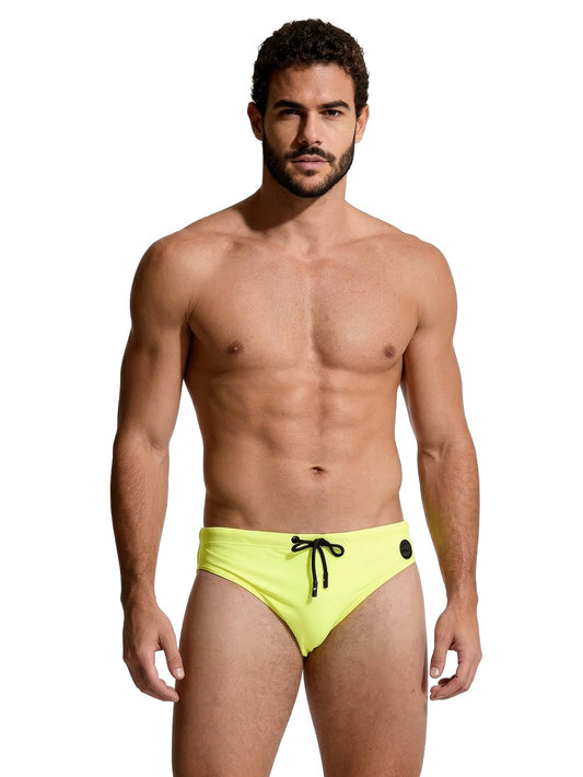 F**k Slip Regolare - Costumi Uomo - Giallo Fluo