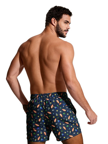 F**k Shorts - Costumi Uomo - Fucsia