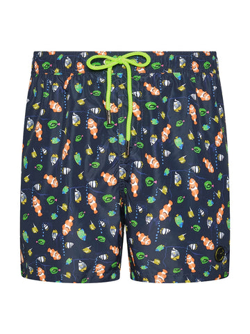 F**k Shorts - Costumi Uomo - Fucsia