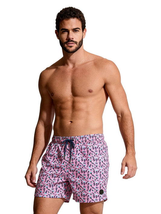 F**k Shorts - Costumi Uomo - Fucsia