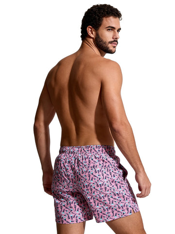 F**k Shorts - Costumi Uomo - Fucsia